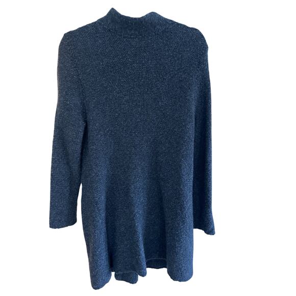 Eileen Fisher Women Boucle Organic Wool Sweater Coat 12/14 Lagenlook Minimalist - Picture 6 of 7